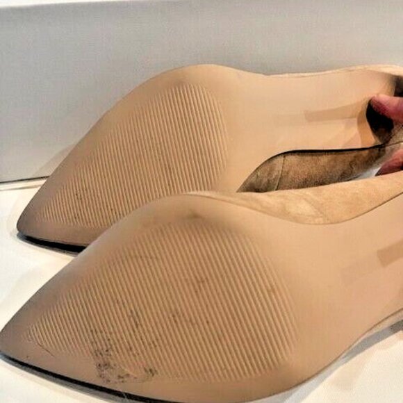 Steve Madden Luiza Tan Beige Suede Leather Classic Pumps Heels Shoes - Picture 9 of 9